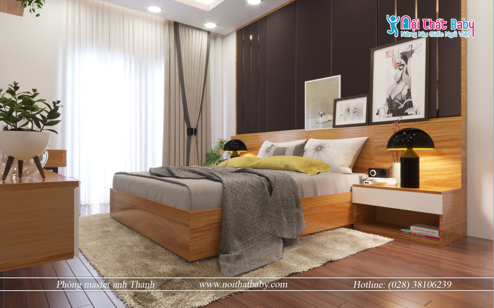 Biệt thự gỗ veneer sang trọng